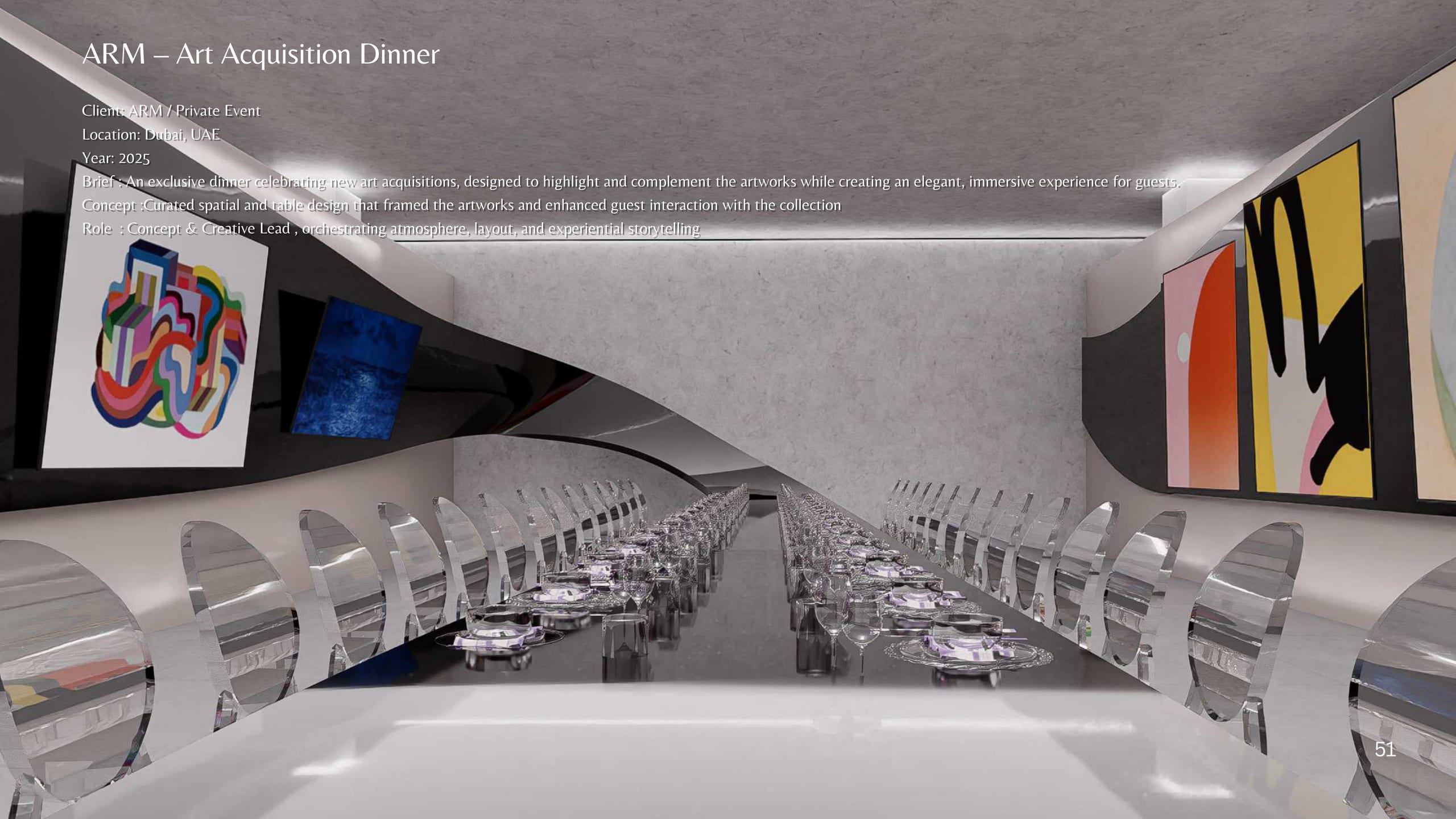 ARM — Art Acquisition Dinner — render 3