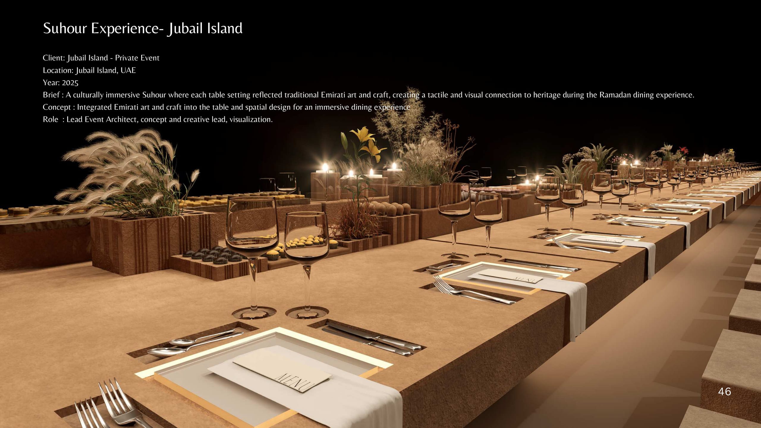 Suhour Experience — Jubail Island — render 5